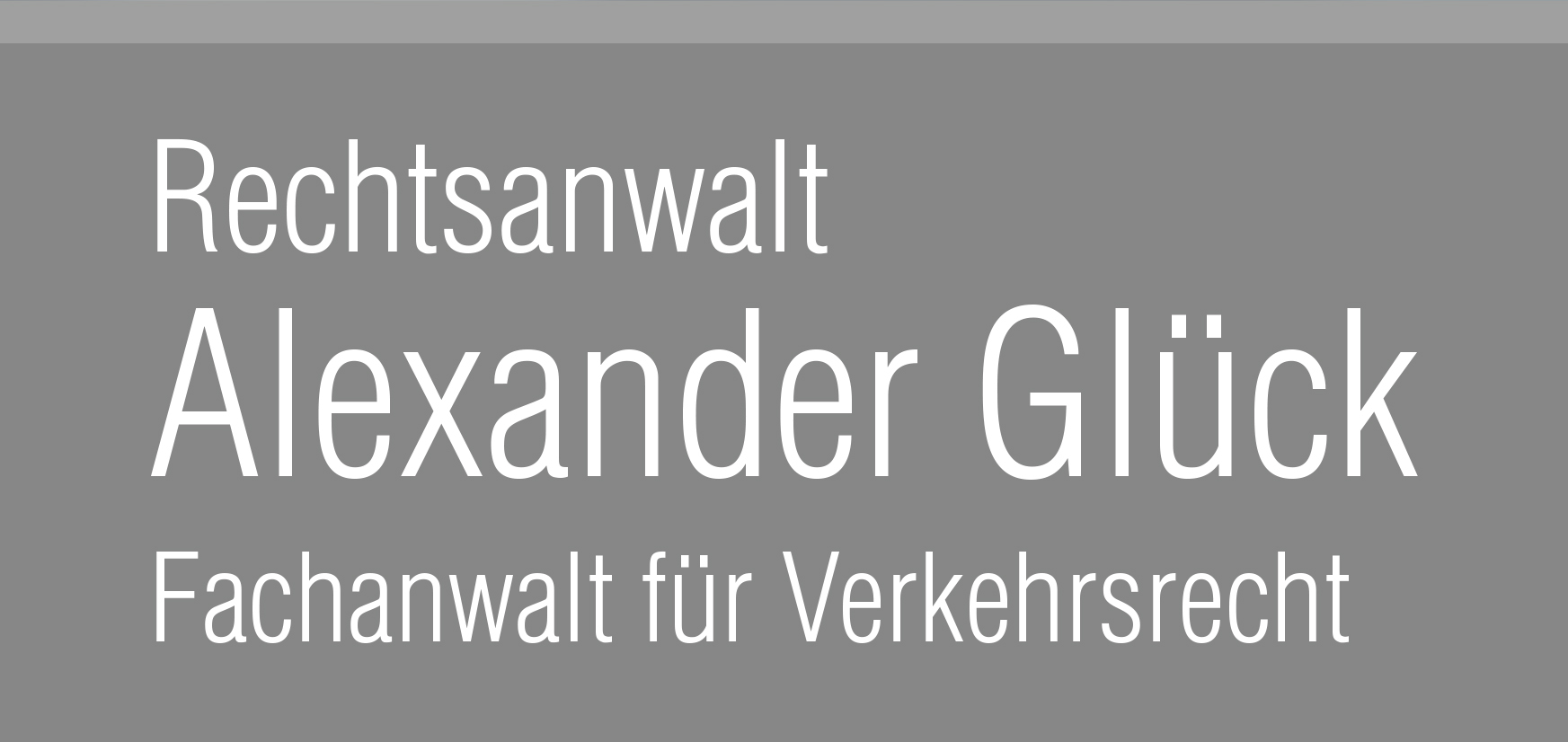 Rechtsanwalt Alexander Glück